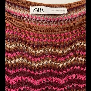 ZARA - Multi Color Crochet Sweater